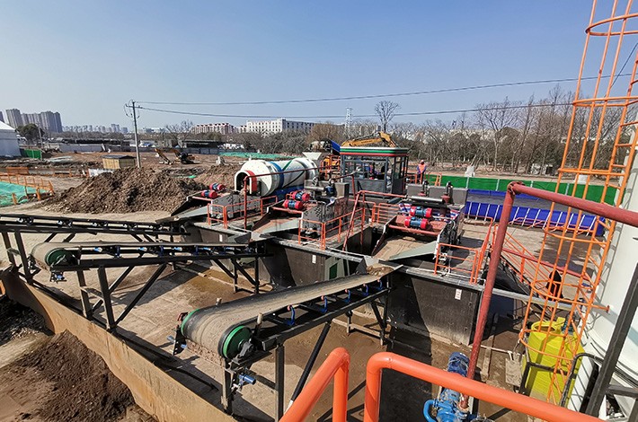 重金屬污染土壤淋洗修復(fù)現(xiàn)場 重金屬污染土壤淋洗修復(fù)現(xiàn)場